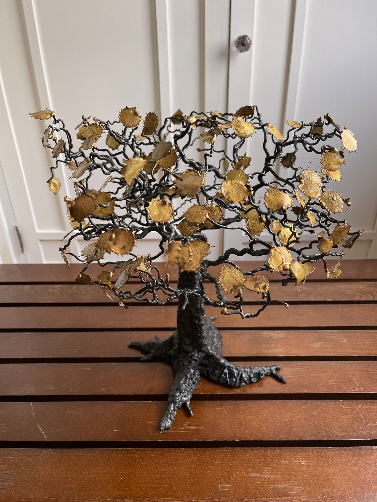 Vintage Mid-Century Modern Metal Tree Sculpture - 4