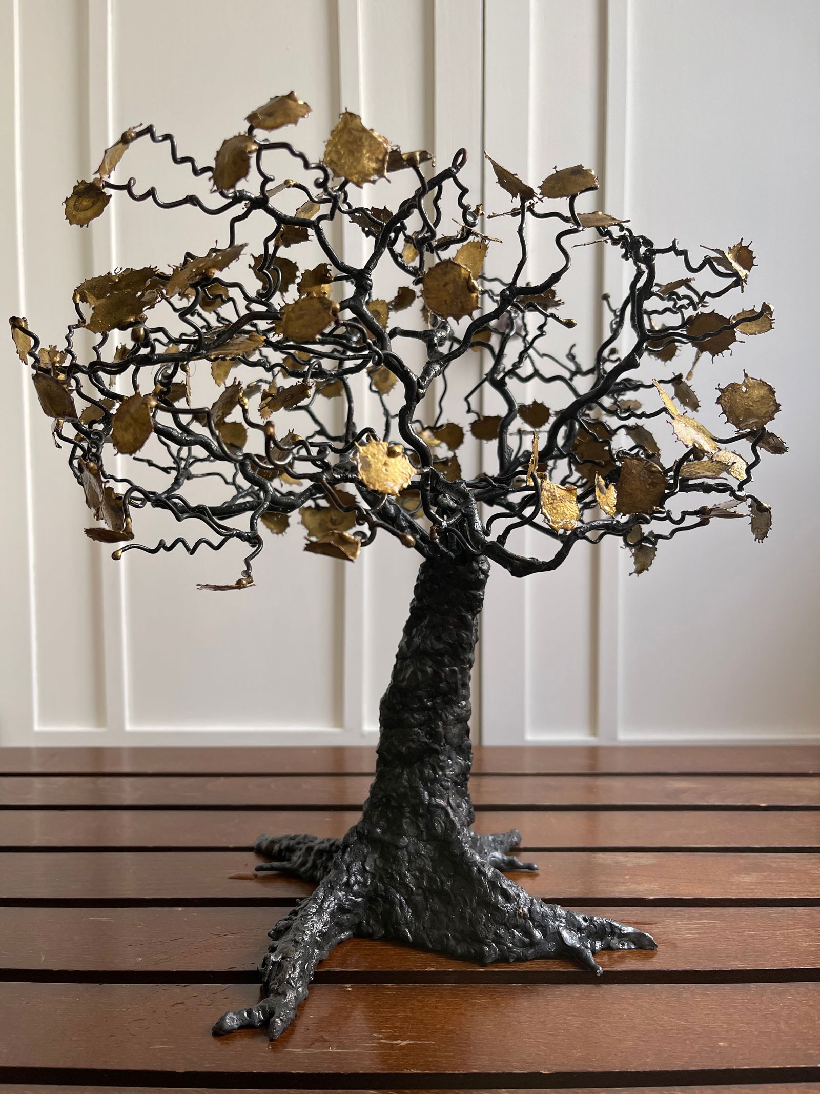Vintage Mid-Century Modern Metal Tree Sculpture - 5