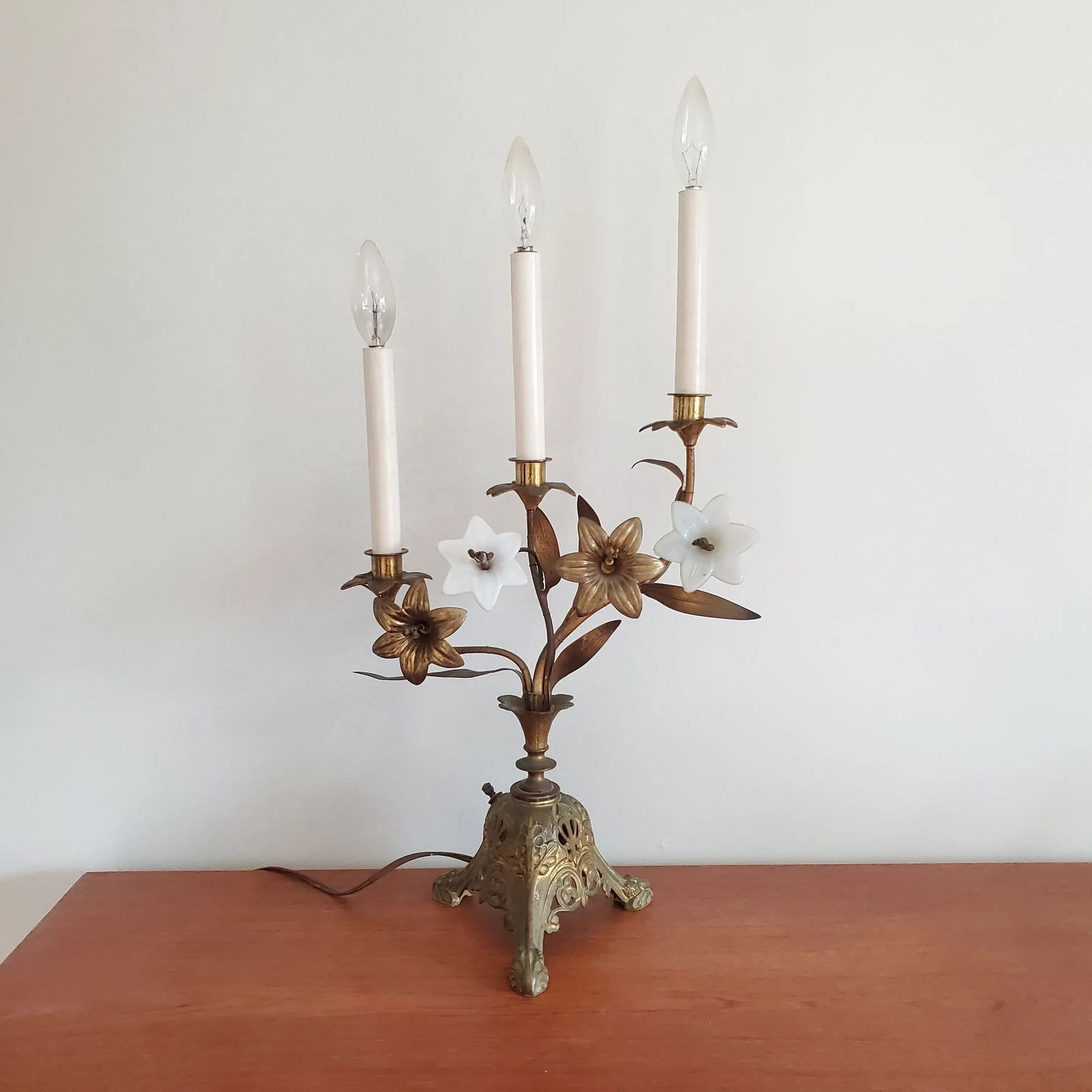 1920s French Bronze Neo-Gothic Candelabra - 6