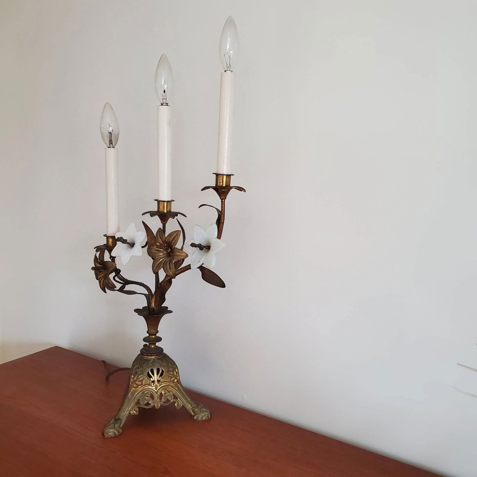 1920s French Bronze Neo-Gothic Candelabra - 7