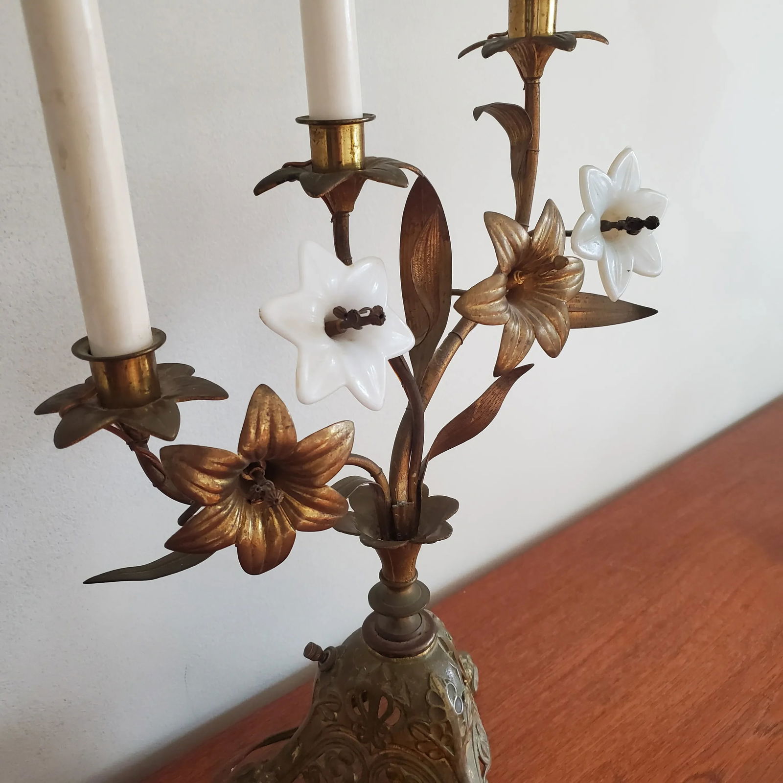 1920s French Bronze Neo-Gothic Candelabra - 8