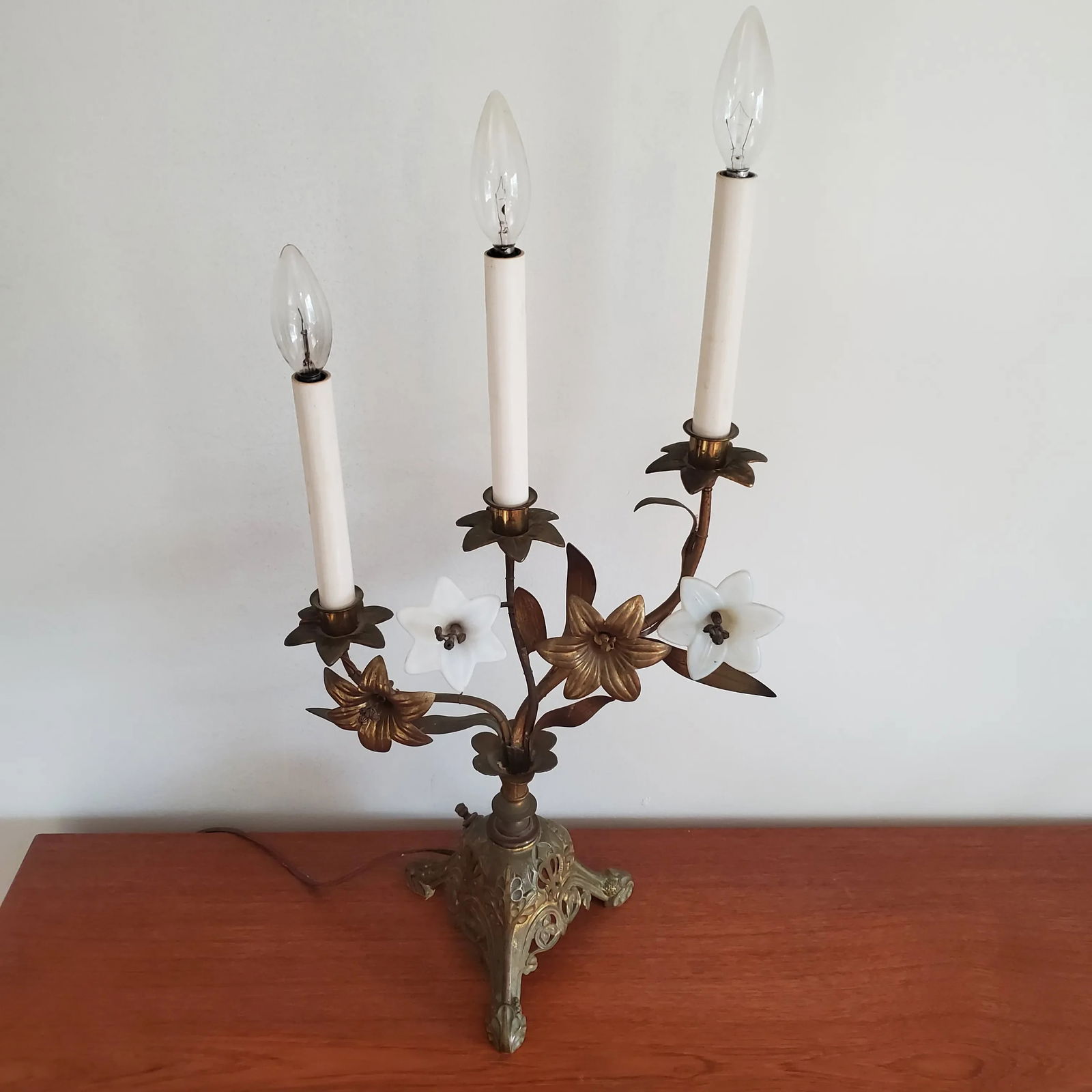 1920s French Bronze Neo-Gothic Candelabra - 9