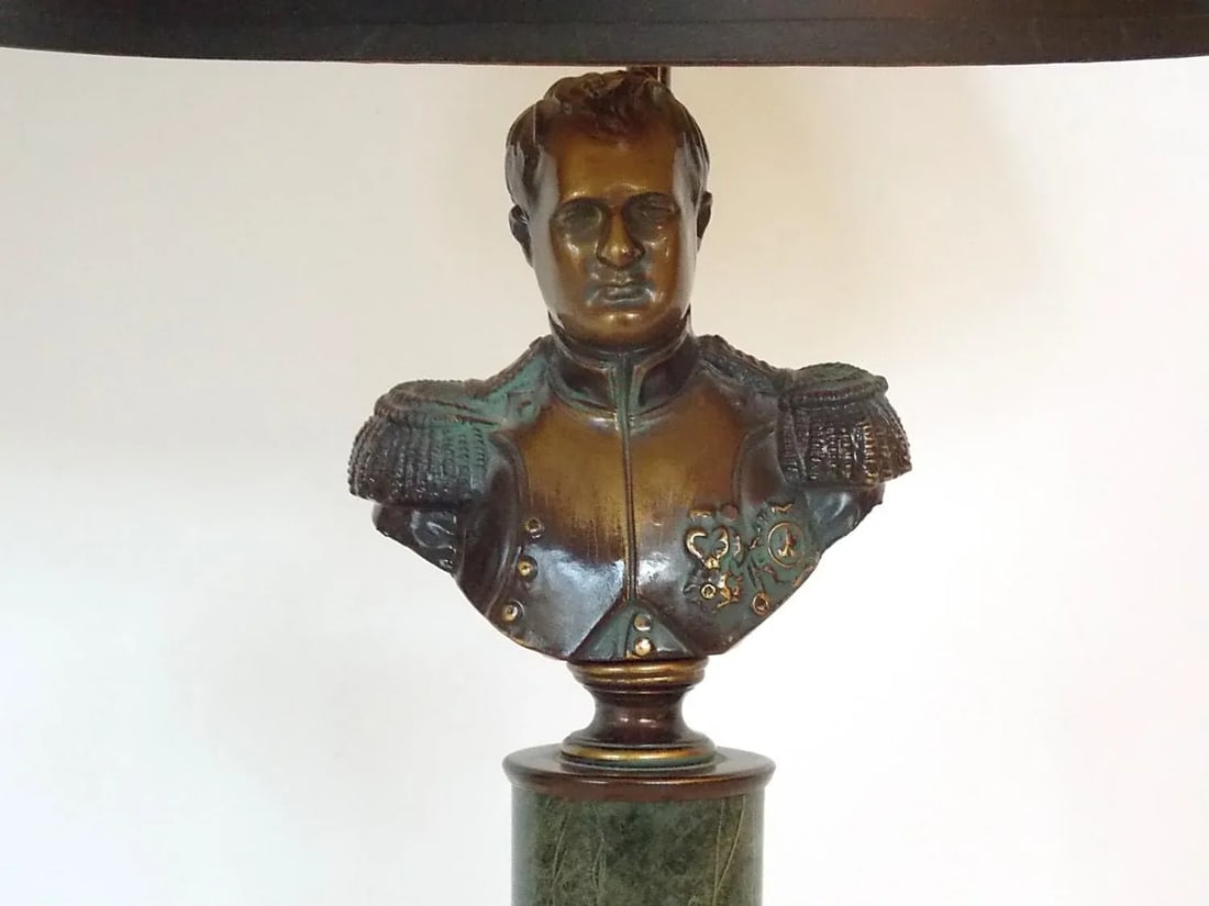 NapolÃ©on Bust Brass Table Lamp - 2
