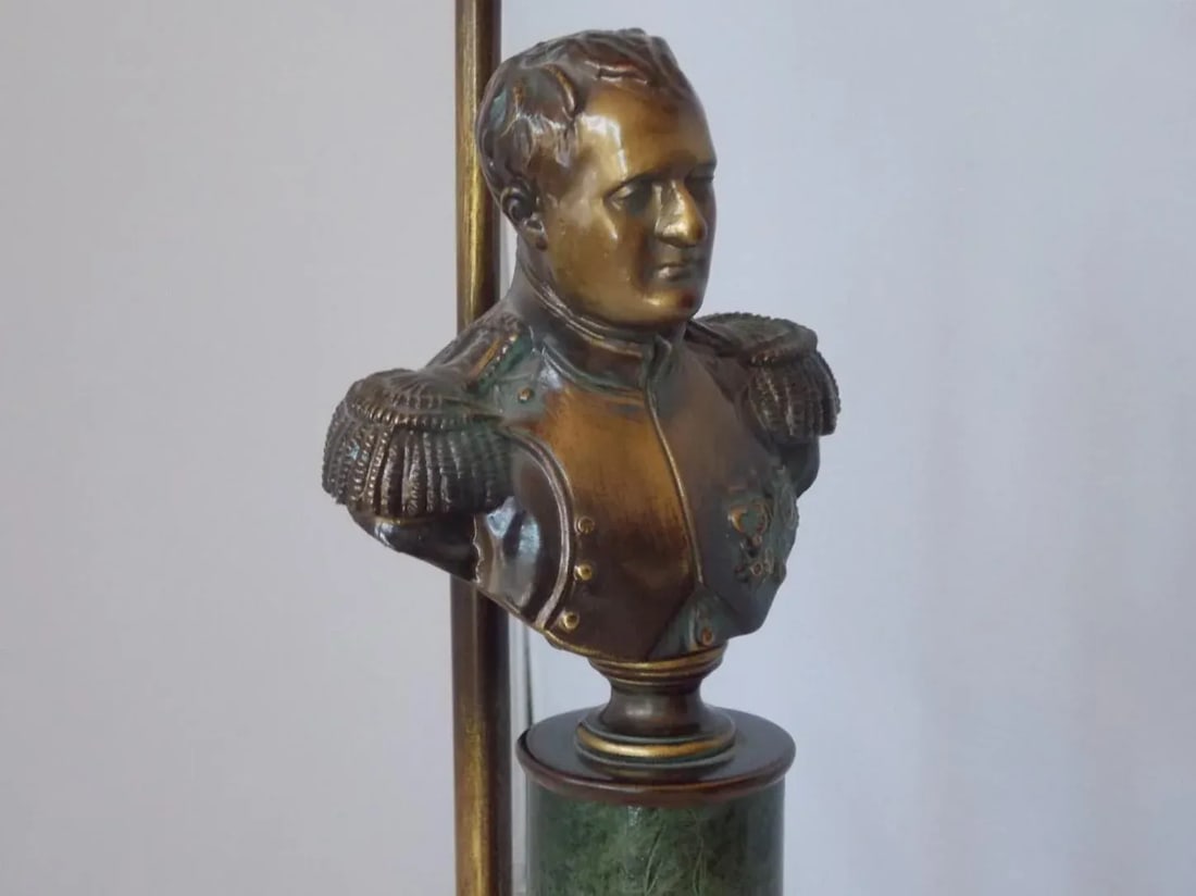 NapolÃ©on Bust Brass Table Lamp - 3