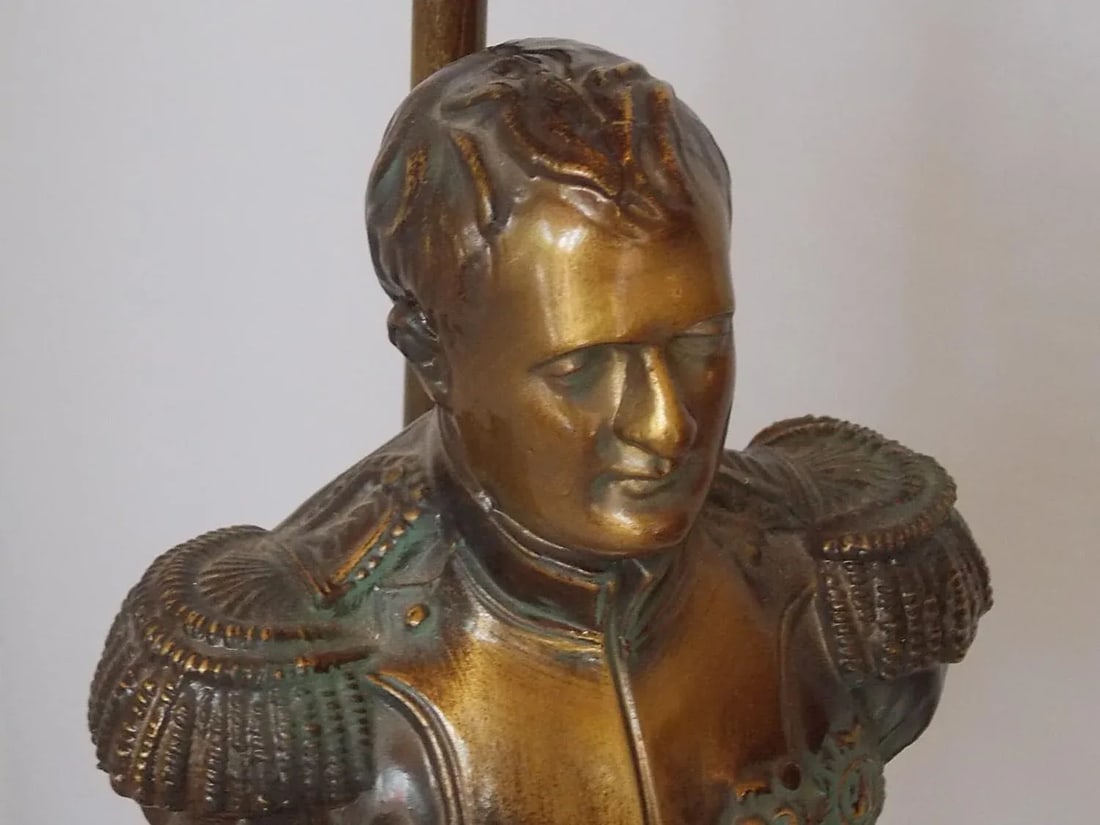 NapolÃ©on Bust Brass Table Lamp - 5