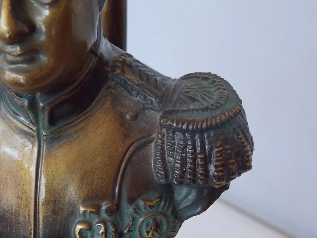 NapolÃ©on Bust Brass Table Lamp - 8