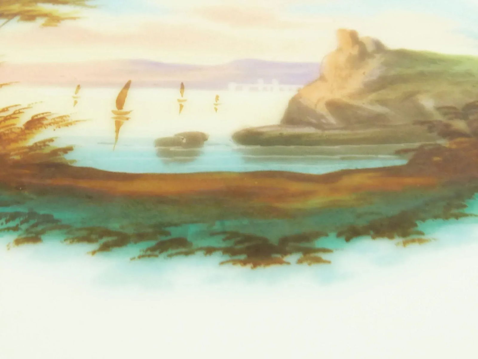 Early 20th Century Old Paris Style Porcelain Hand-Painted Landscape Scenes Cabinet Plates - Set of 5 - 5