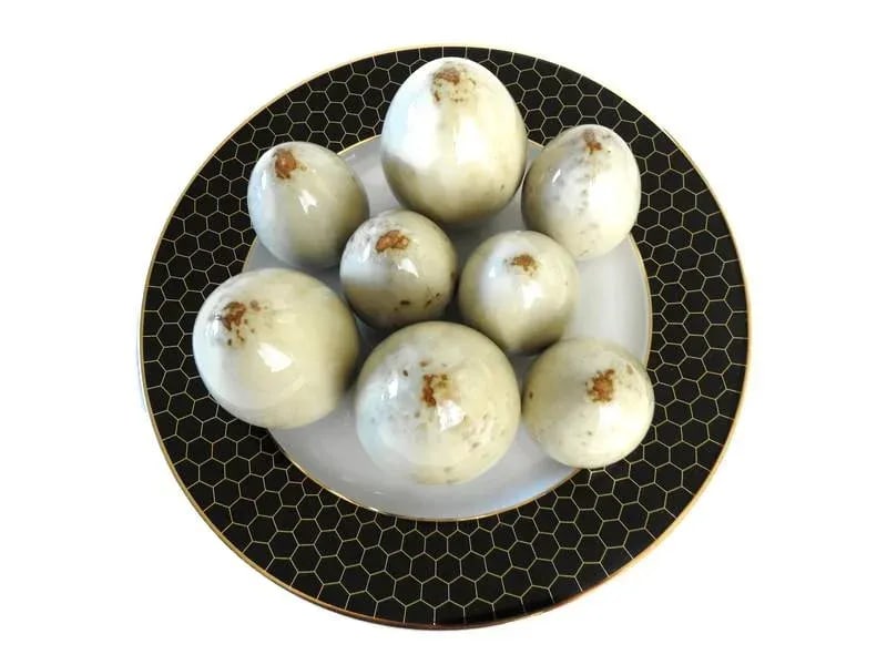 Artisan Studio Made Pottery Easter Eggs - Set of 8 - 10