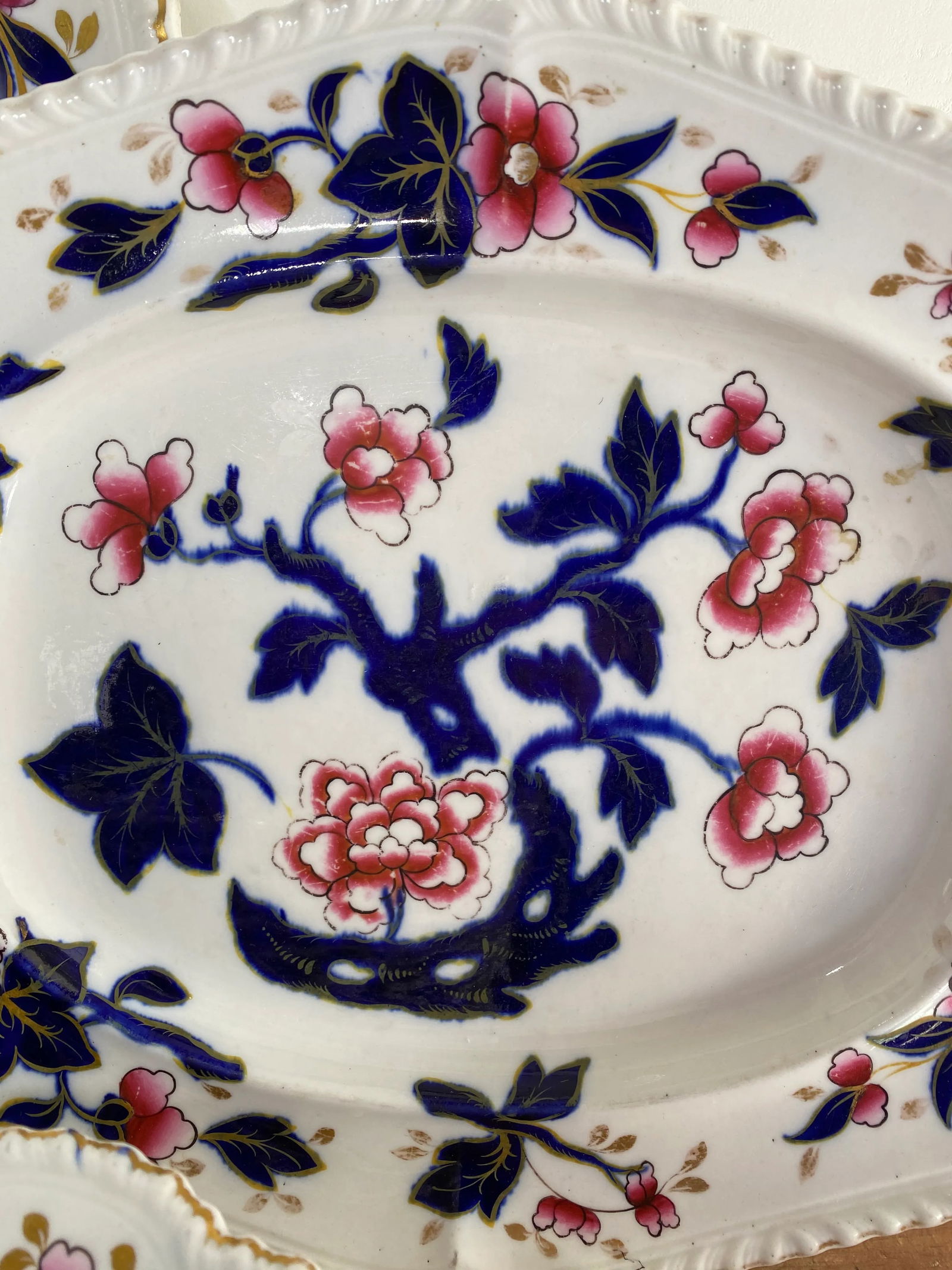 19th Century English Hand Painted China - Set of 33 - 3