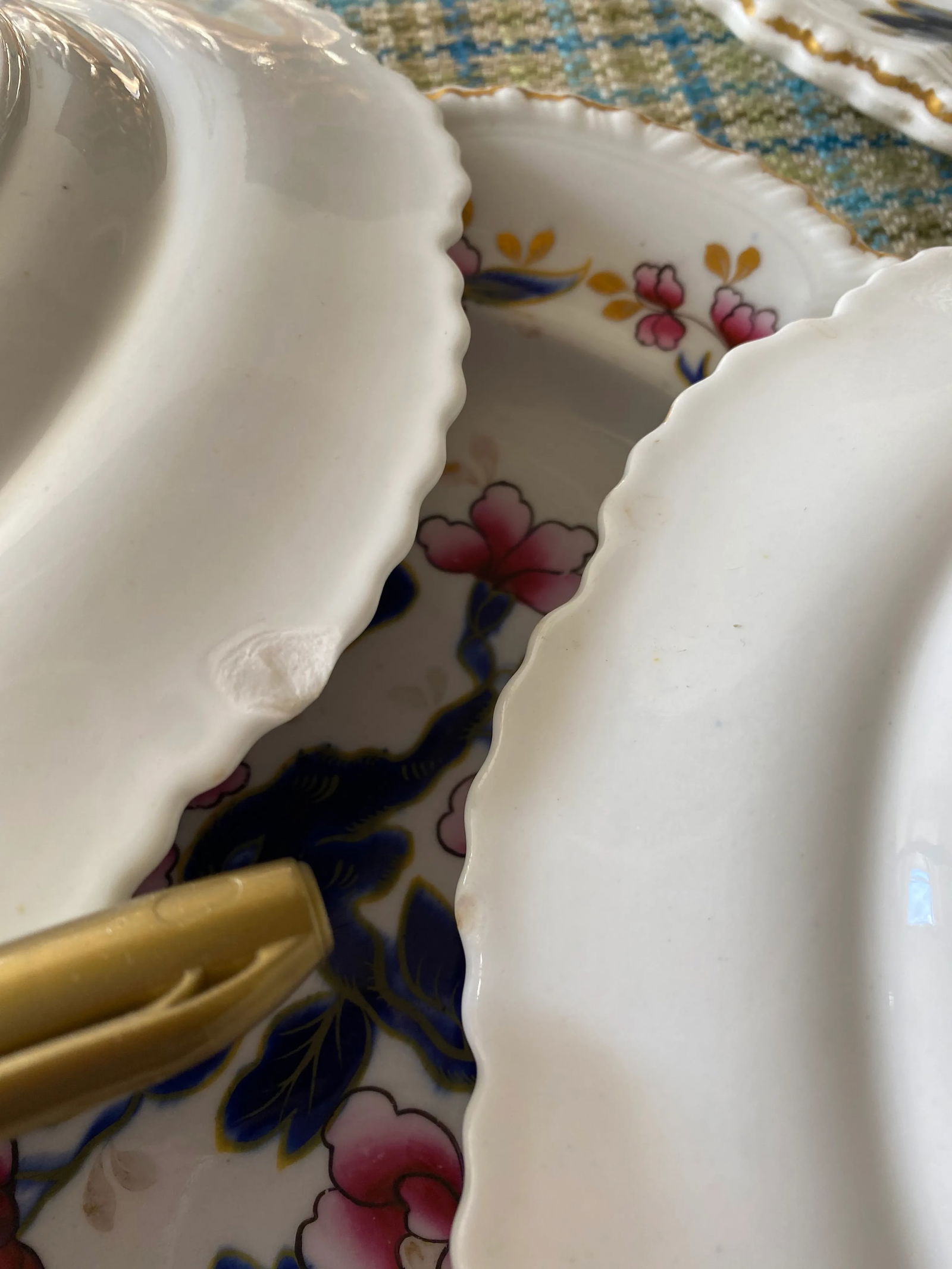 19th Century English Hand Painted China - Set of 33 - 9