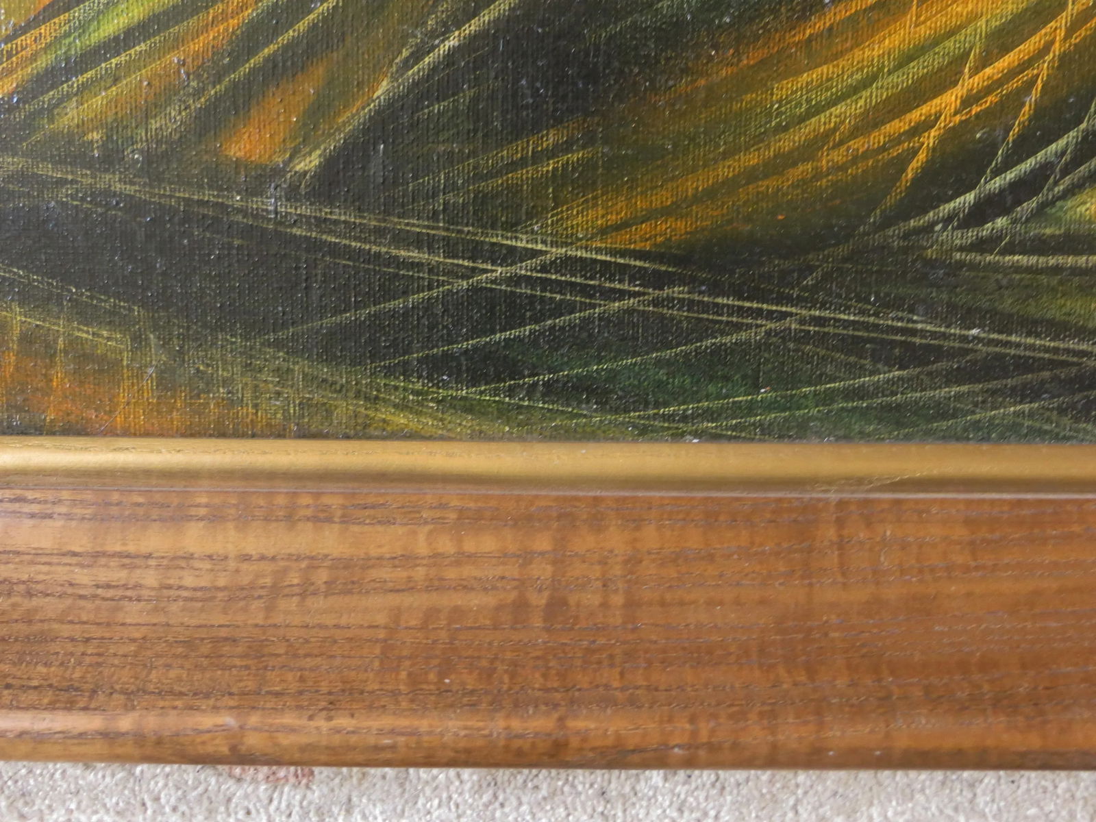 1960s "Fisherfolk" Maritime Oil Painting by Moshe Katz, Framed - 6