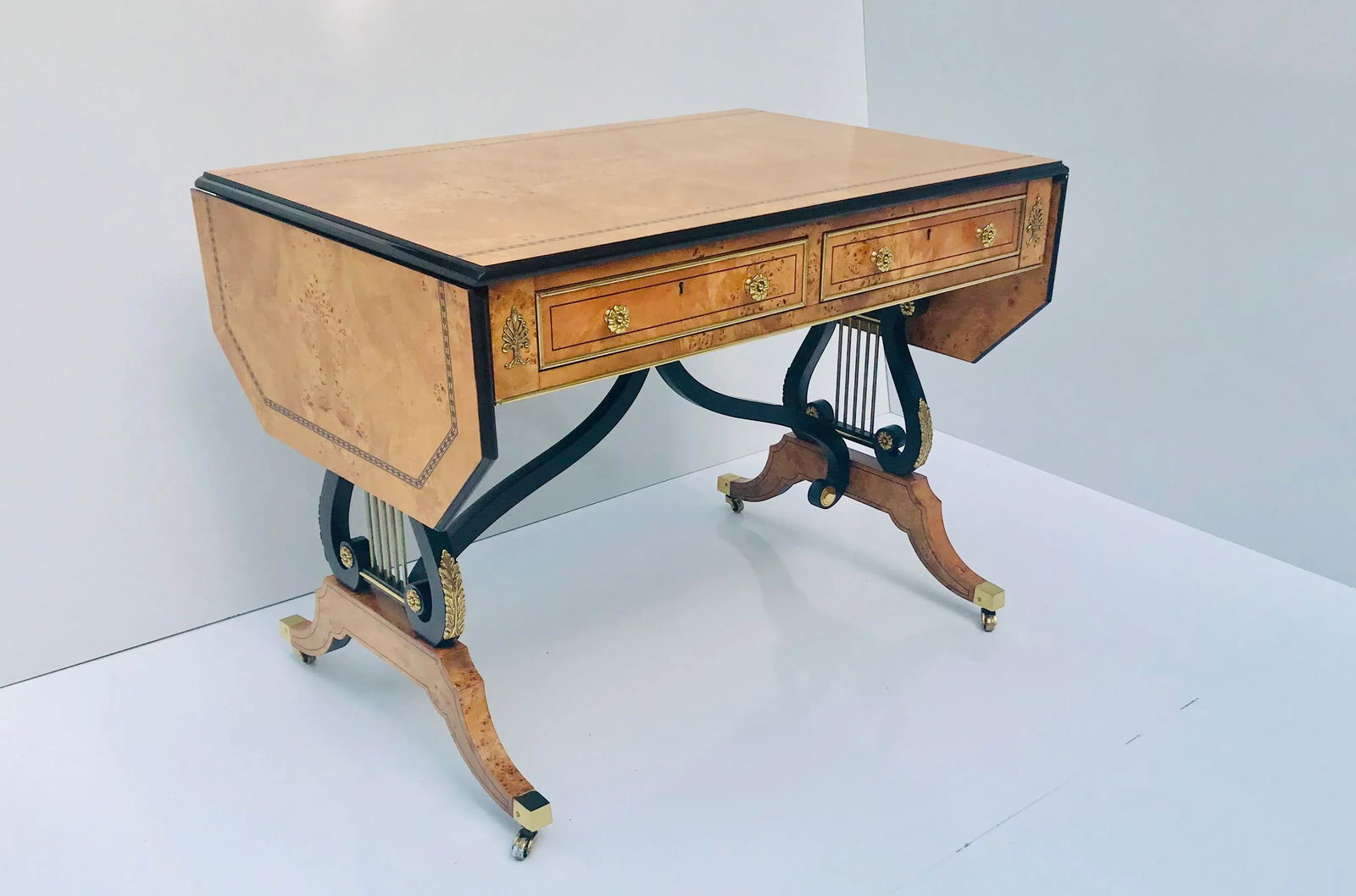 Regency Baker Writing Desk/Library Table - 13