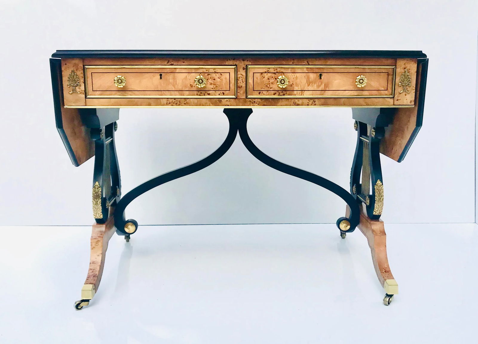 Regency Baker Writing Desk/Library Table - 2