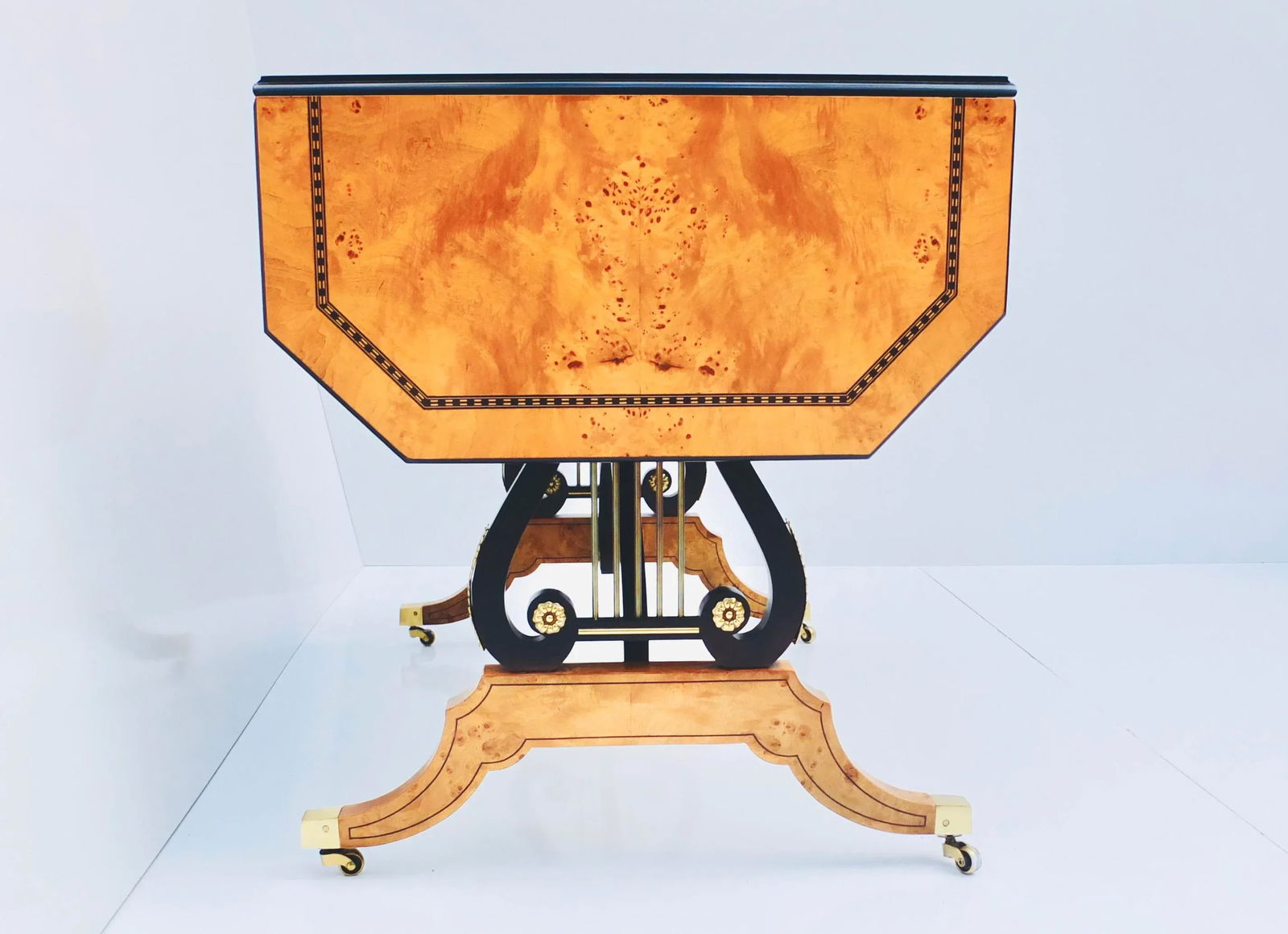 Regency Baker Writing Desk/Library Table - 5