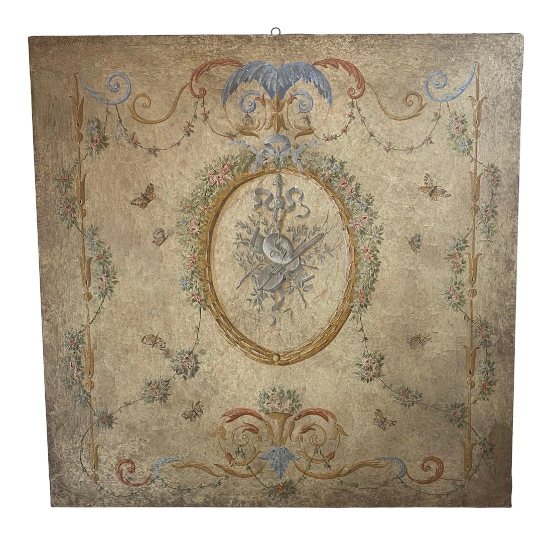 19th C Italian Florentine Oil on Canvas Painting (1 of 12)