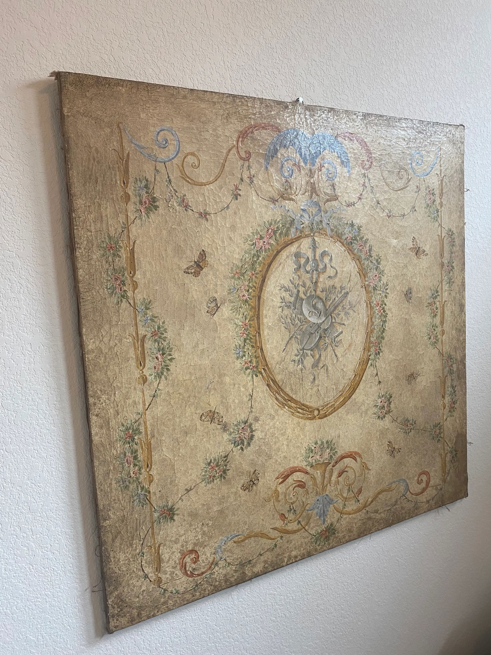 19th C Italian Florentine Oil on Canvas Painting - 6