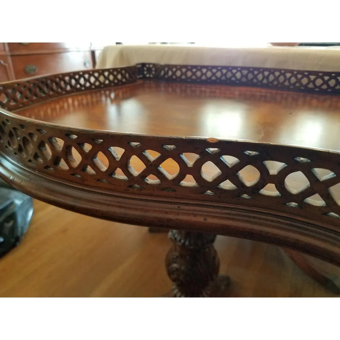 Maitland Smith Hand-Made Tilt Top Table - 3