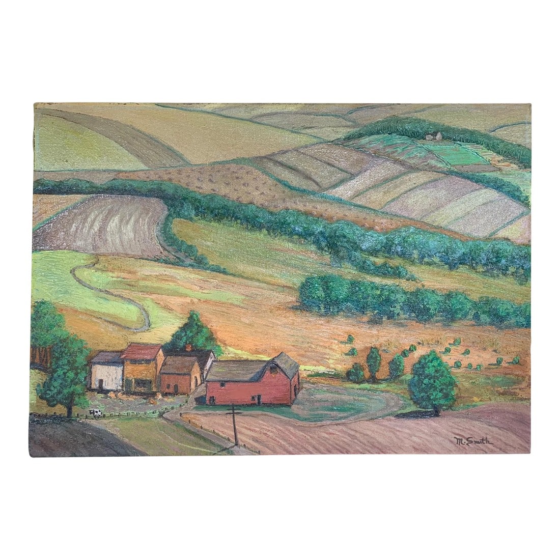 Early 20th Century Regionalism Landscape Painting (1 of 7)