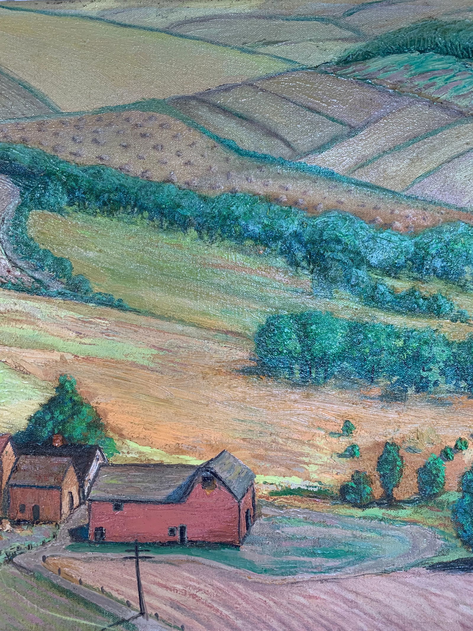 Early 20th Century Regionalism Landscape Painting - 3