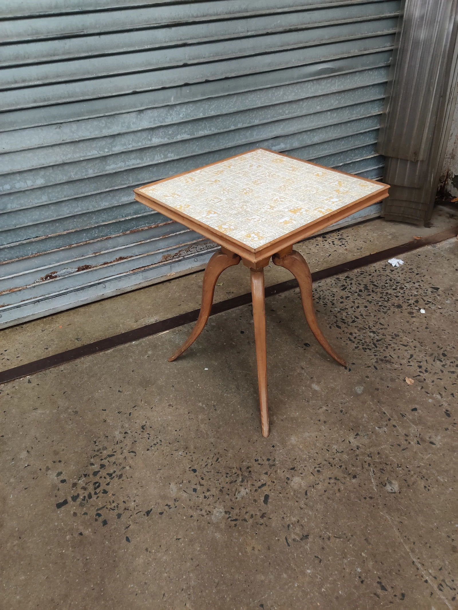 Paul Frankl Sabre Leg Mosaic Tile Top Table - 5