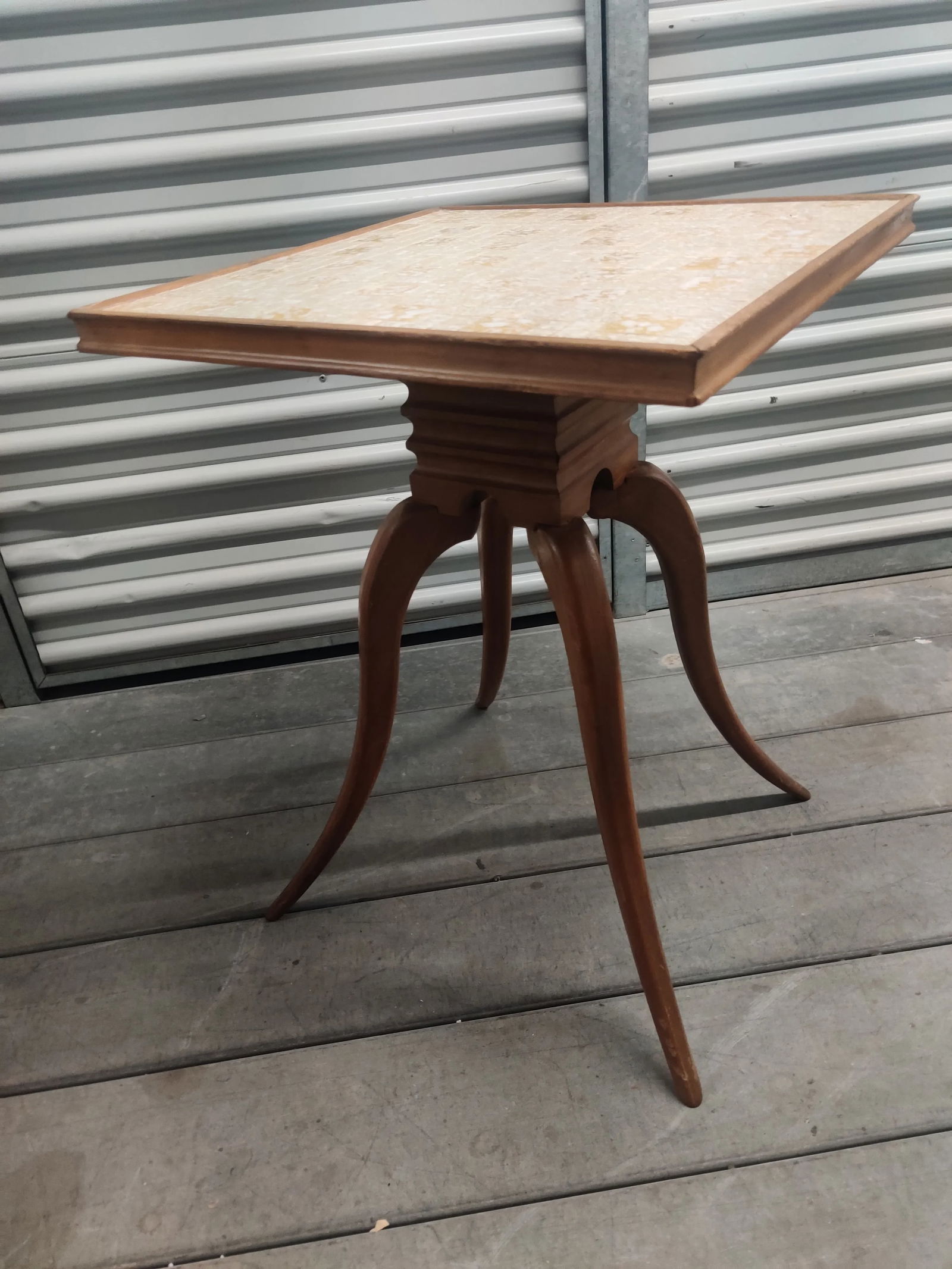 Paul Frankl Sabre Leg Mosaic Tile Top Table - 8