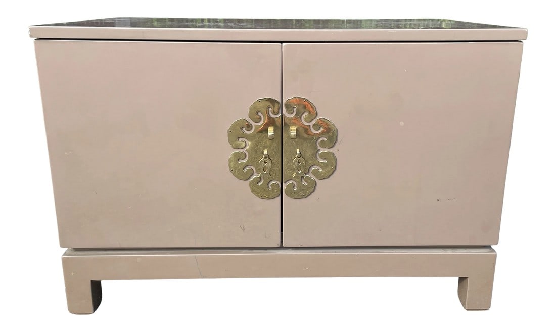 James Mont Asian Chinoiserie Lacquered Cabinet (1 of 13)