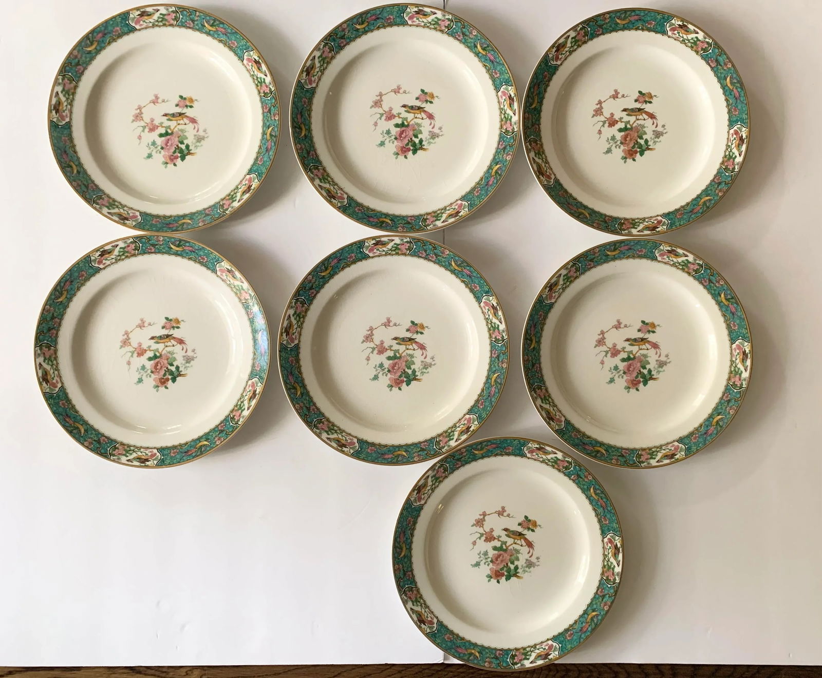 W.H.Grindley Chinoiserie Dishes C.1920's - Set of 7 - 3