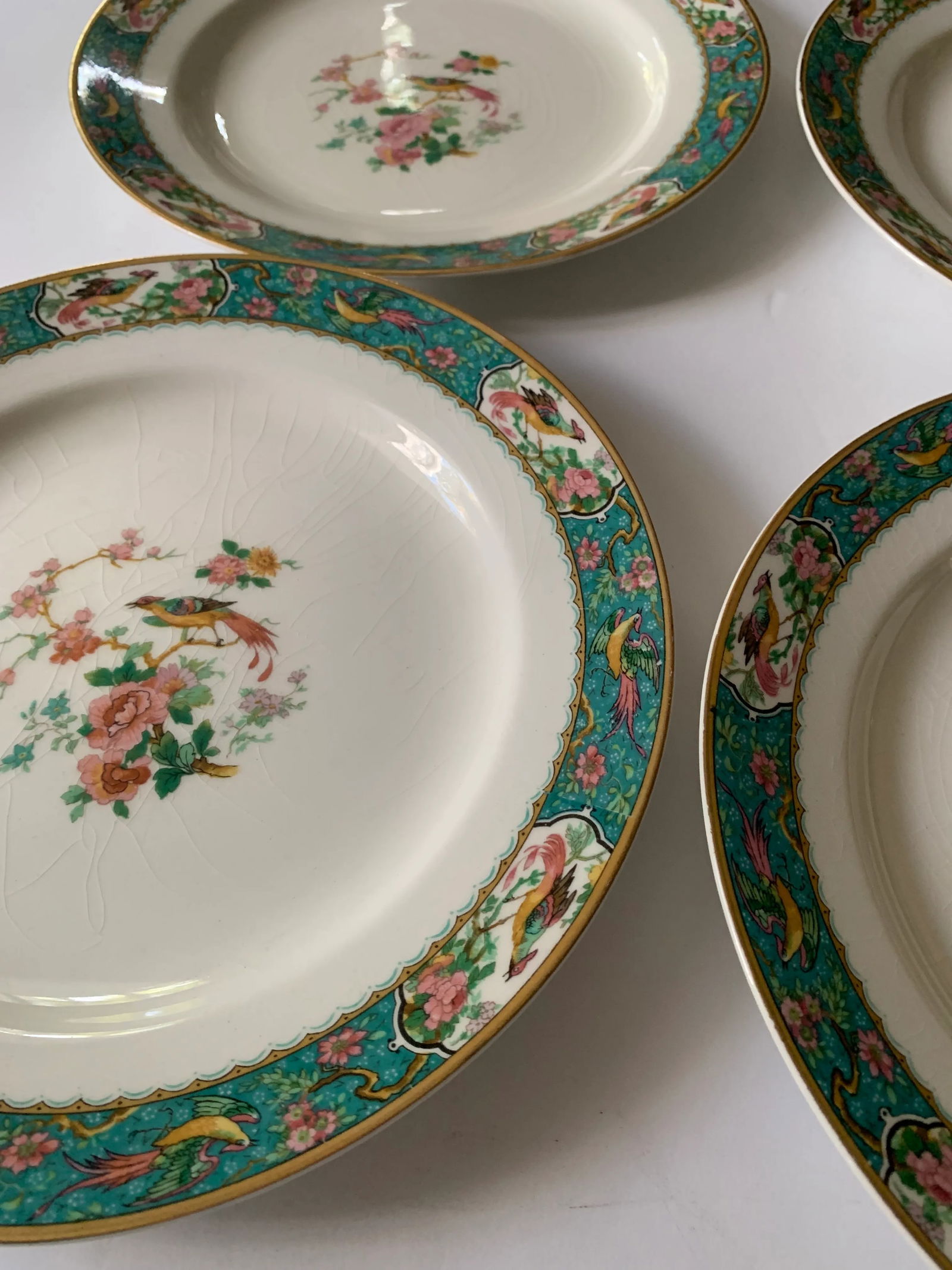 W.H.Grindley Chinoiserie Dishes C.1920's - Set of 7 - 6