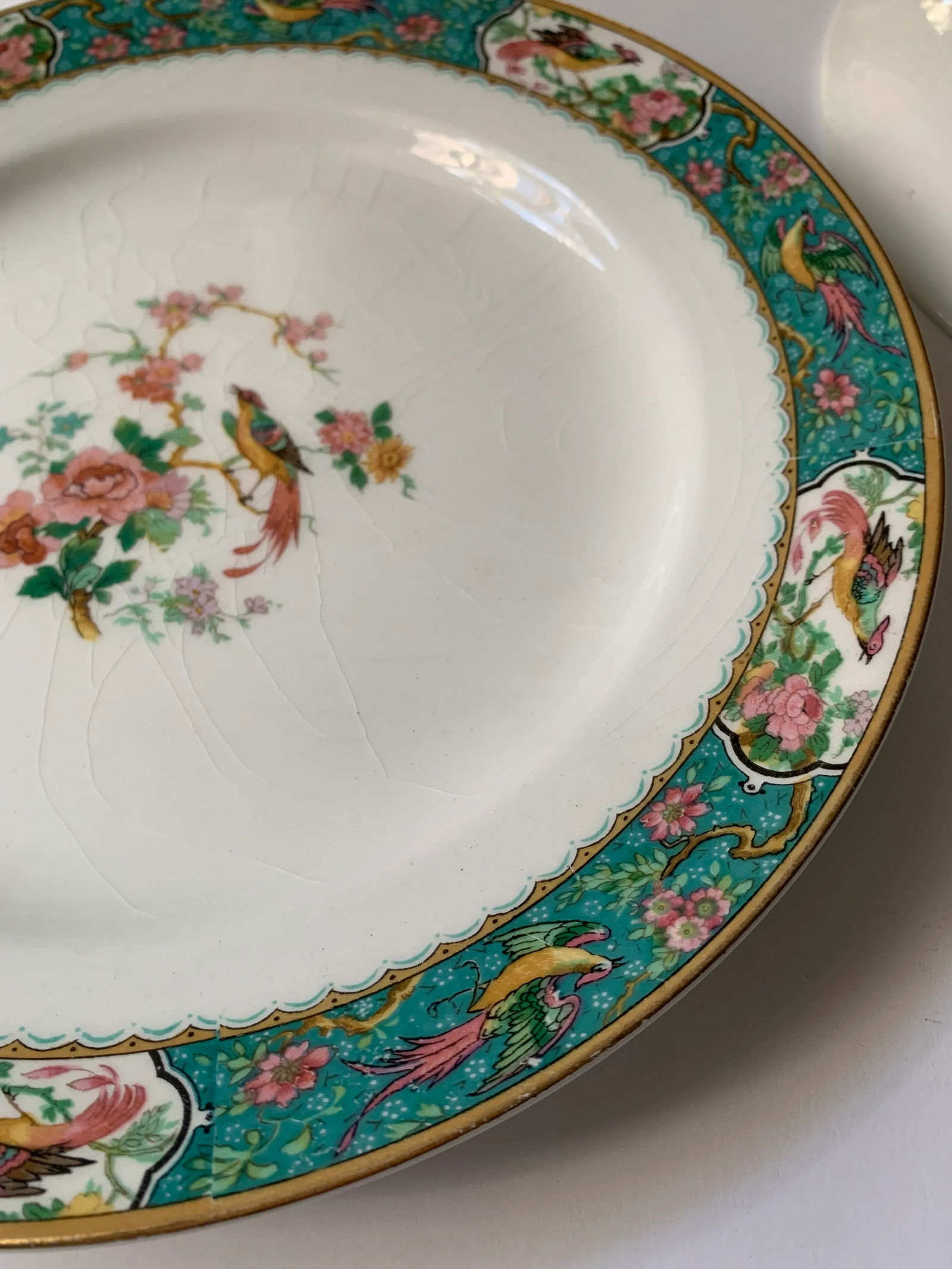W.H.Grindley Chinoiserie Dishes C.1920's - Set of 7 - 7