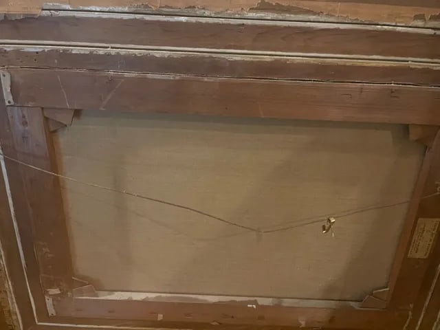 19th Century Rhode Island Still Life, Grapes and Oranges Oil Painting, Framed - 9