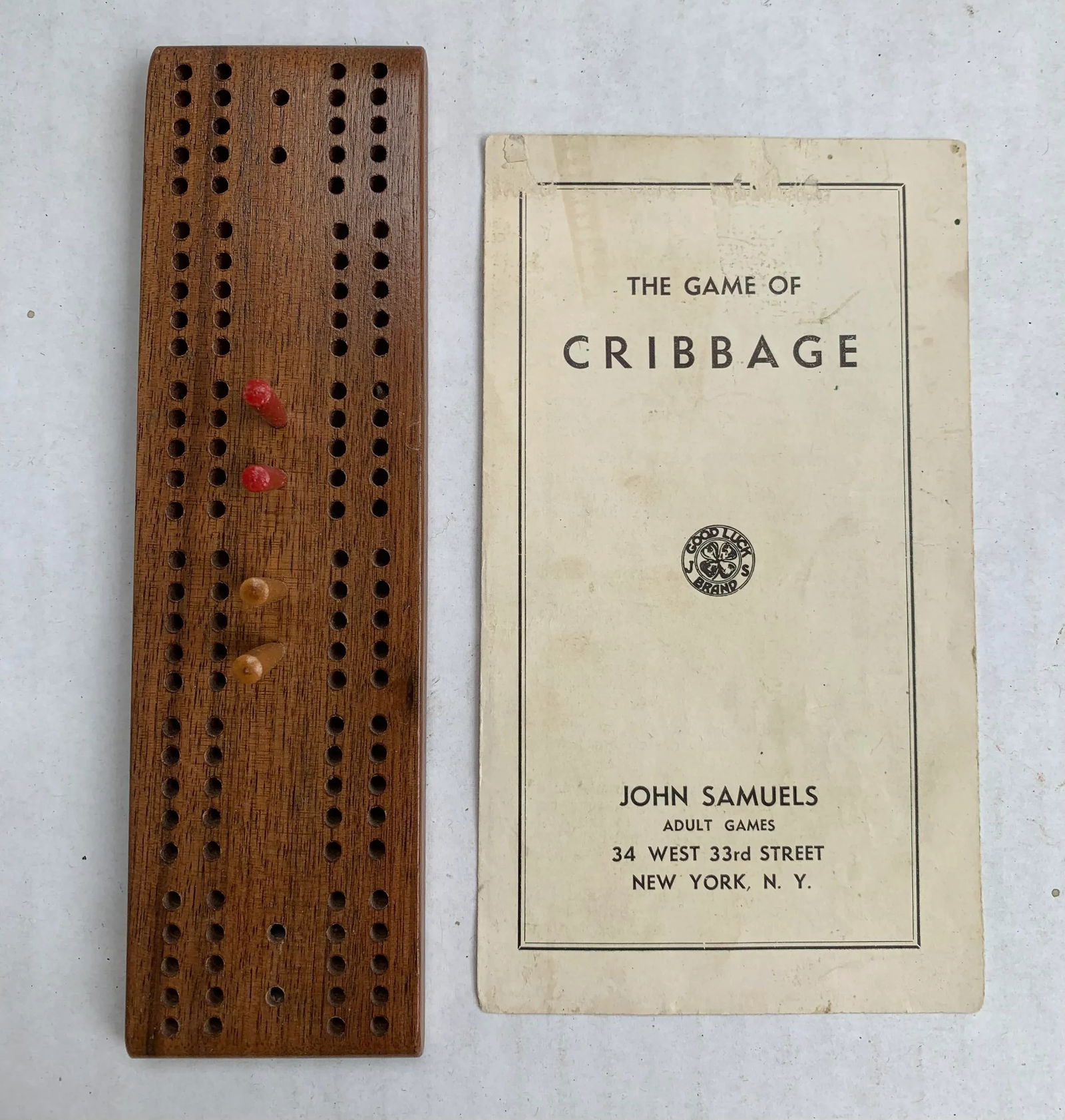 Vintage Games Set: Dominos, Cribbage, Poker Dice, Playing Cards - 3