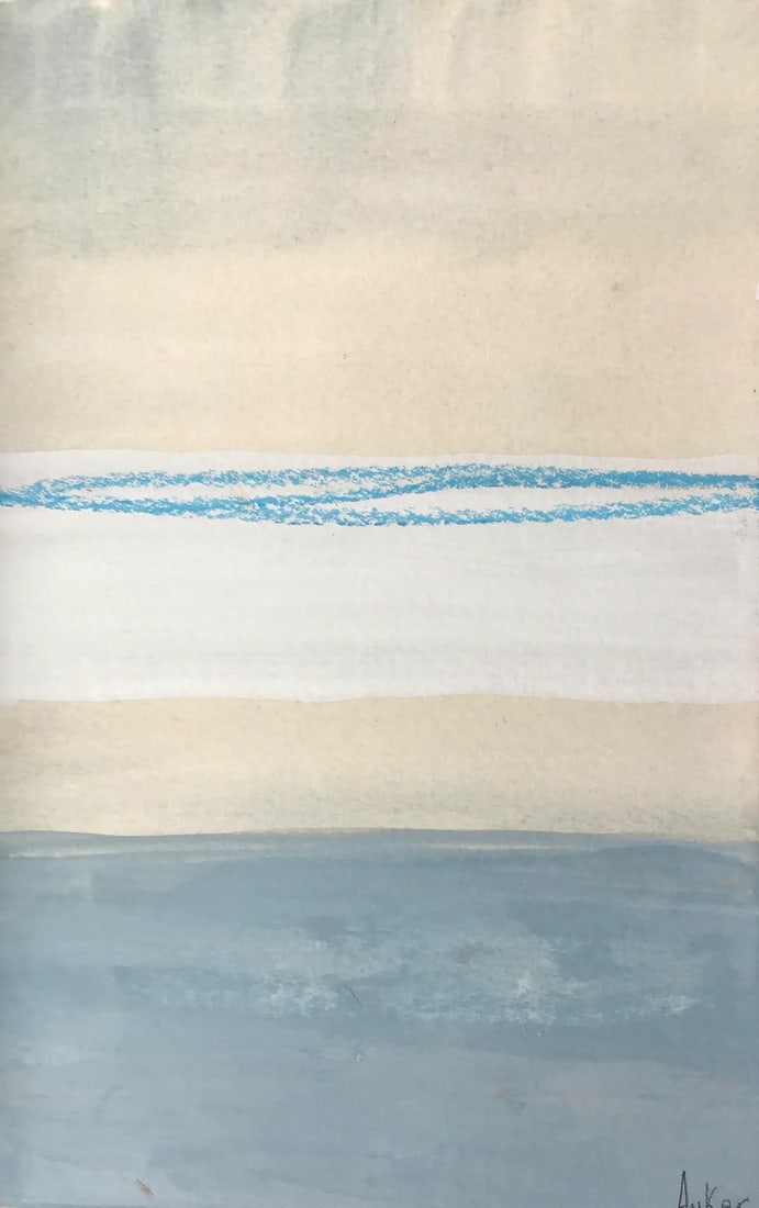 Contemporary Abstract Mixed-Media Original Painting by CL Auker, "Eastern Light" (1 of 3)