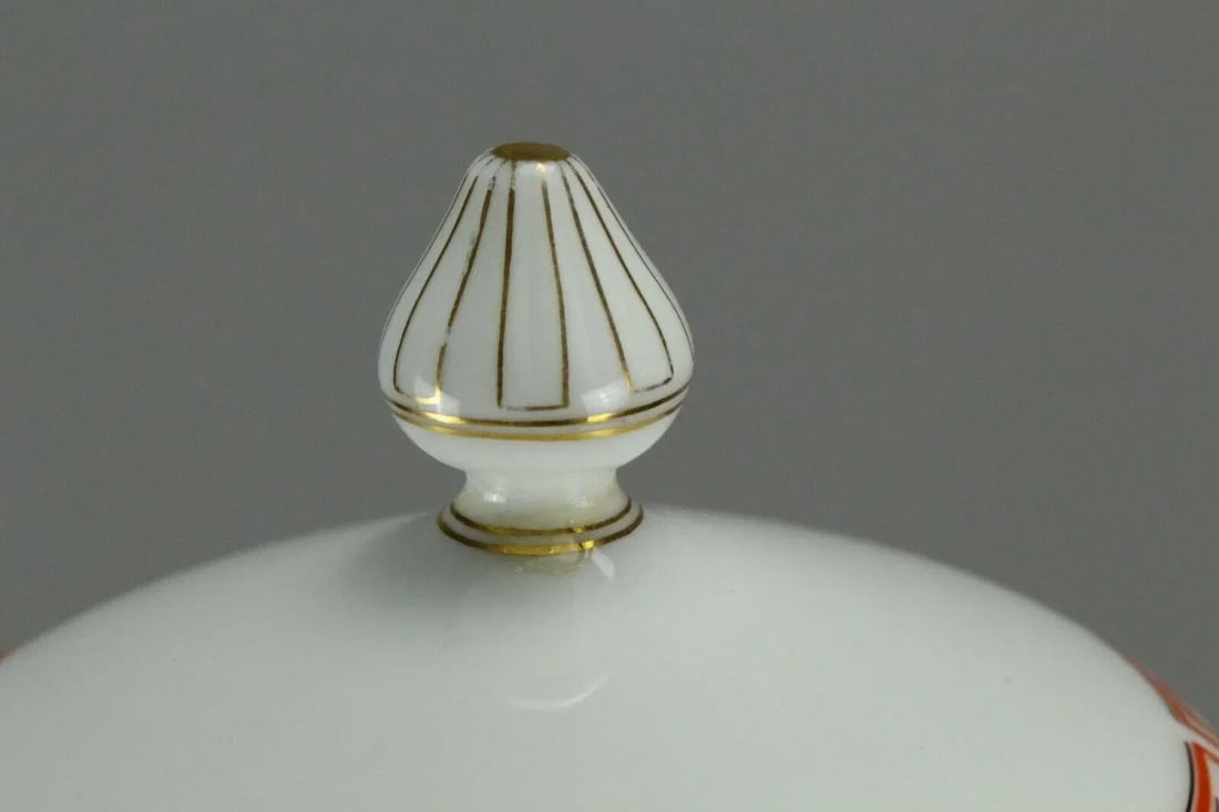 Antique 19th Century Emile Galle Bone China Tea Set for Six- 14 Pieces - 12