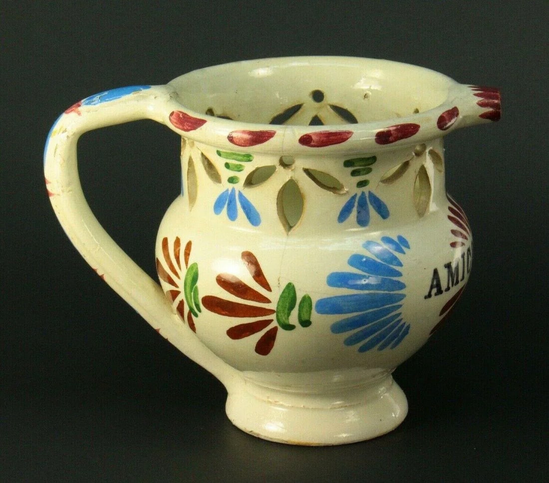 18th/19th Century Italian Faience Puzzle Jug - 8