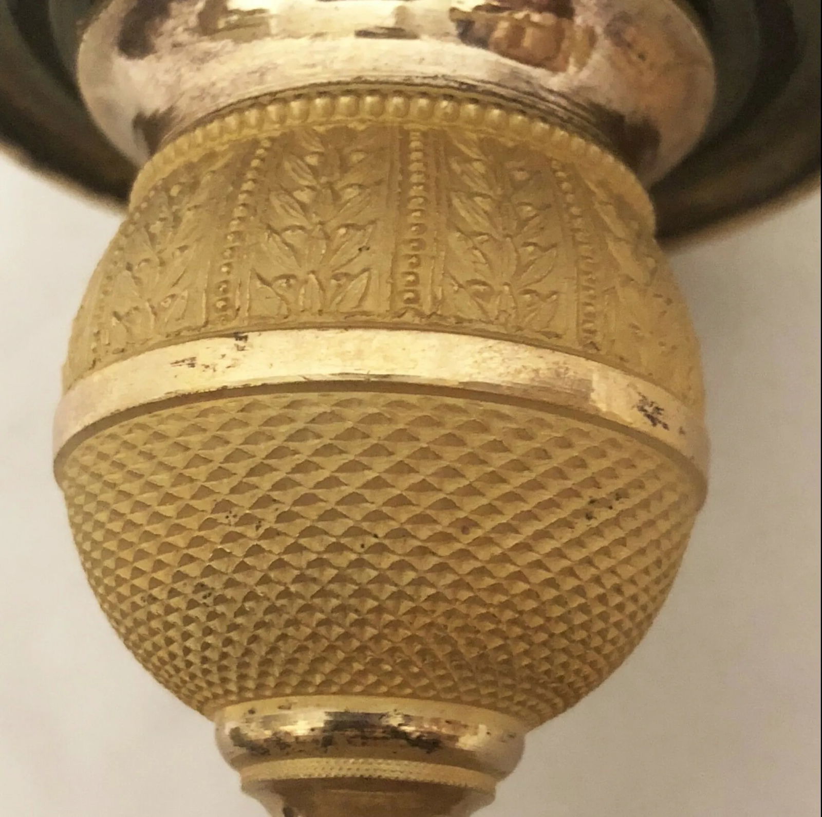 French Empire Gilt Bronze Ormulu Candlesticks - a Pair - 5