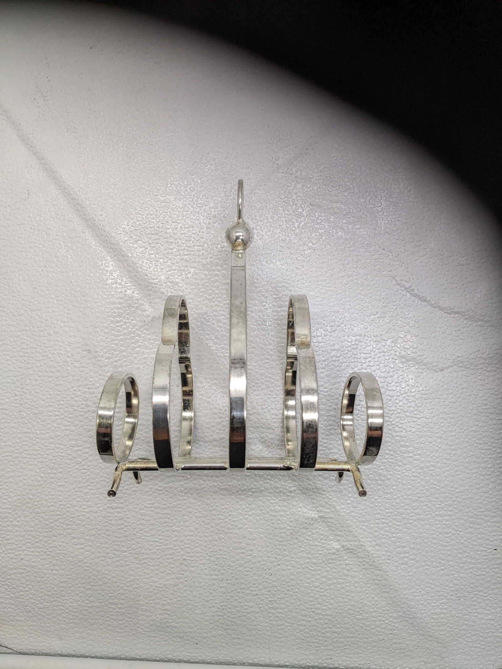 Antique SIlverplate Toast Rack or Letter Sorter Holder - 3