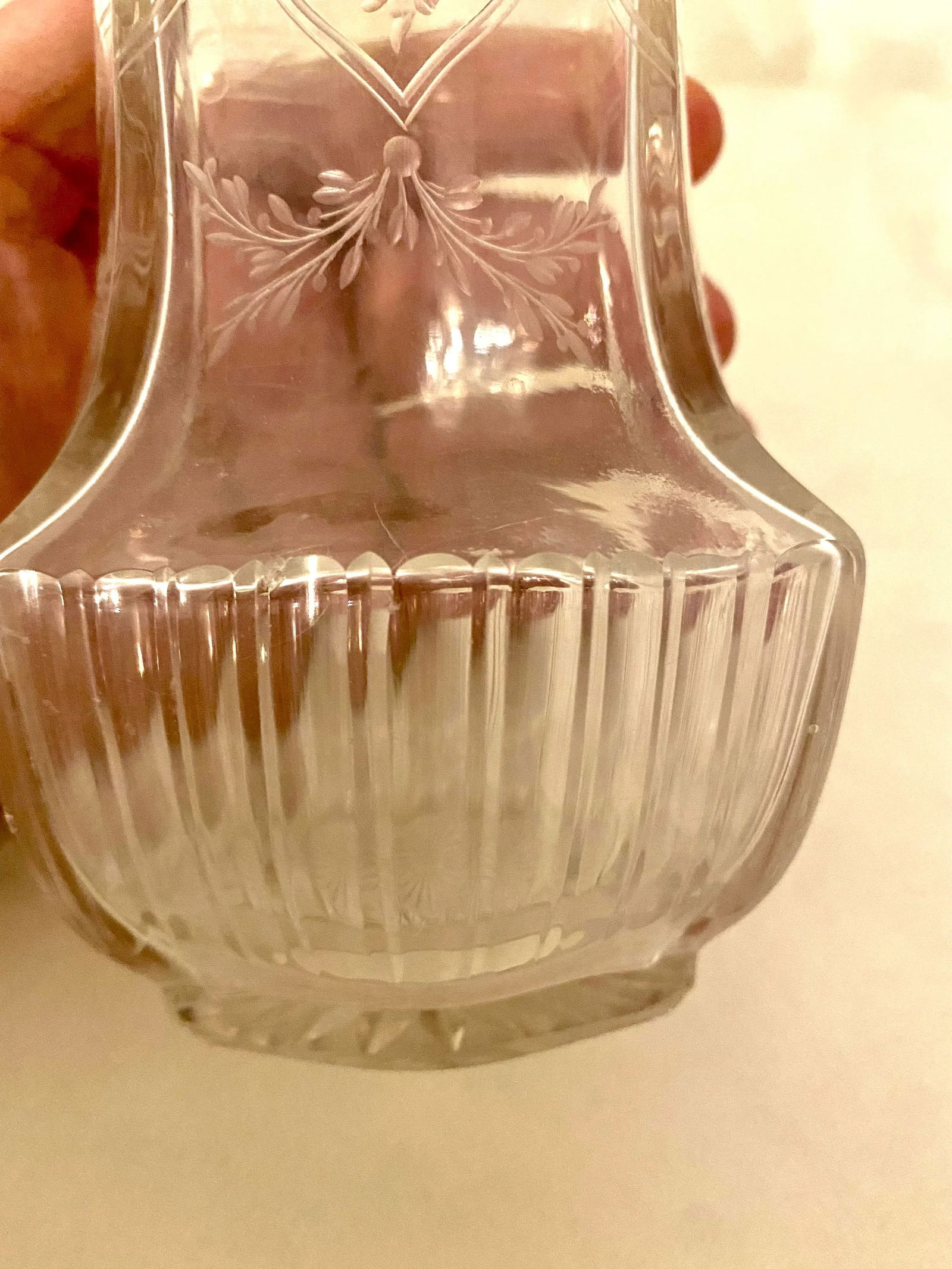 Antique Baccarat-Style Sterling and Crystal Perfume Bottles Vanity Set- 7 Pieces - 5