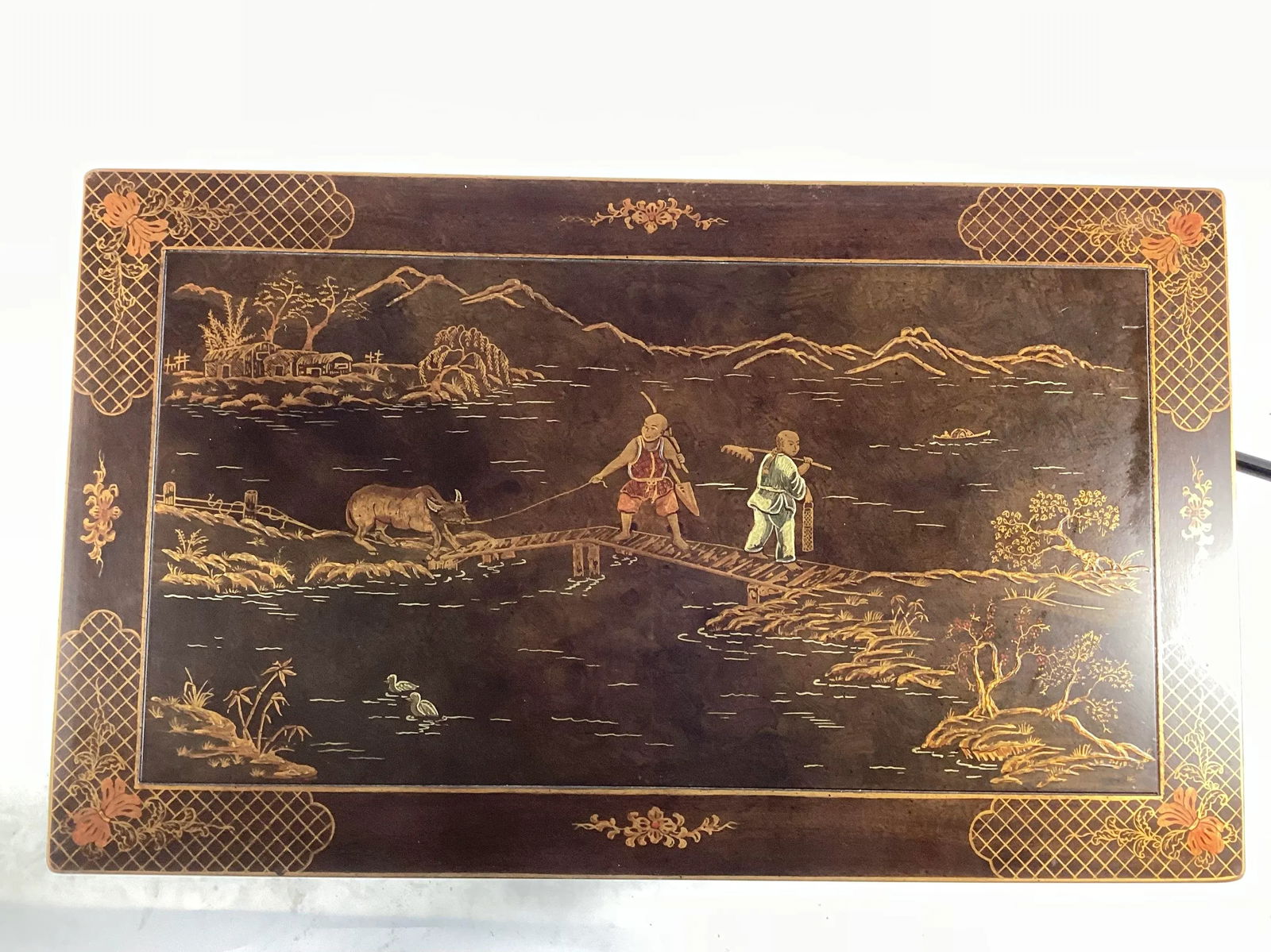 1970s Henredon Asian Motif Occasional Table - 4