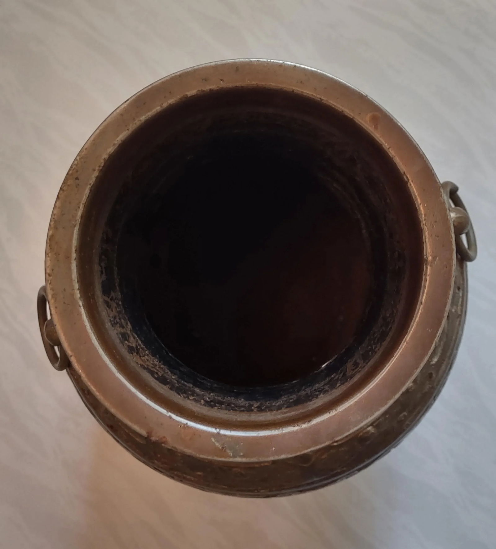 Antique 1900s Japanese Champleve Bronze Vase - 6