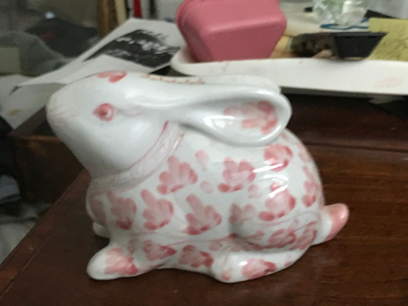 Vintage 1960s Pink Ceramic Bank - 3