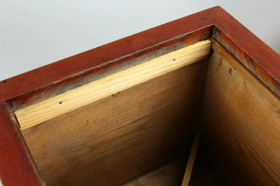 Meiji Period Japanese Hibachi Wood & Copper, Marked - 12