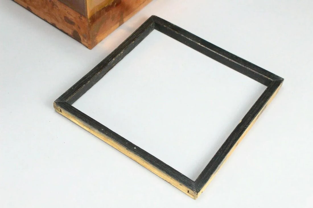 Meiji Period Japanese Hibachi Wood & Copper, Marked - 9