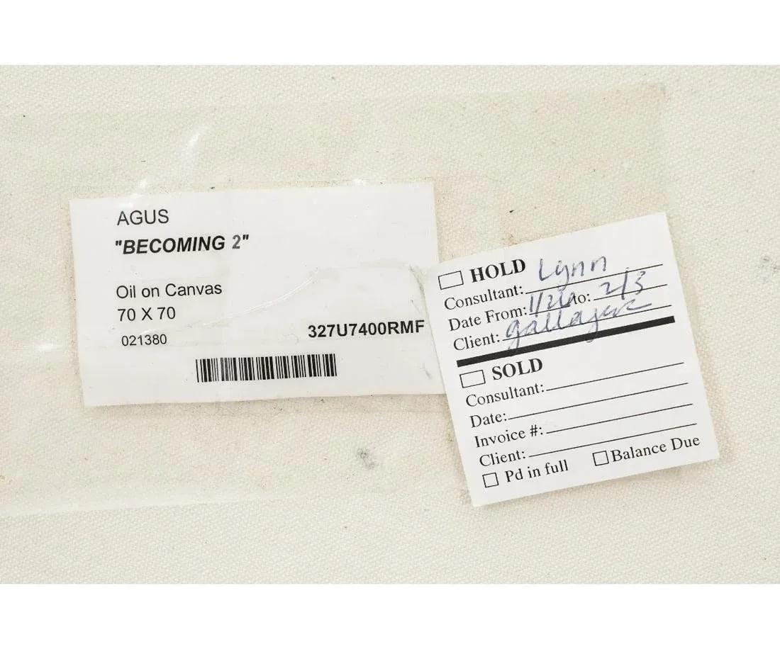 Late 20th Century "Becoming 2" Modern Abstract Oil Painting by Agus - 12