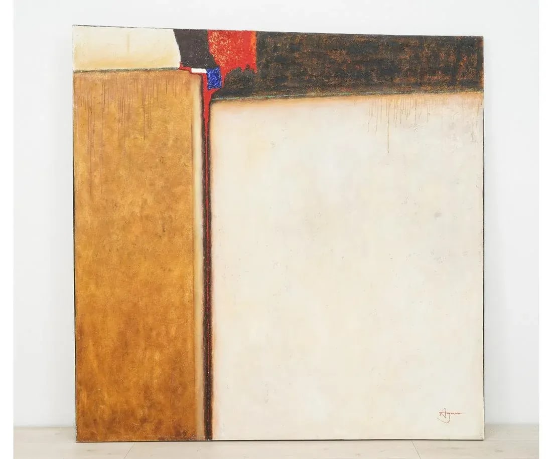 Late 20th Century "Becoming 2" Modern Abstract Oil Painting by Agus - 13