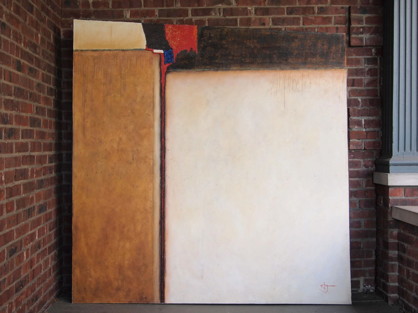 Late 20th Century "Becoming 2" Modern Abstract Oil Painting by Agus - 2