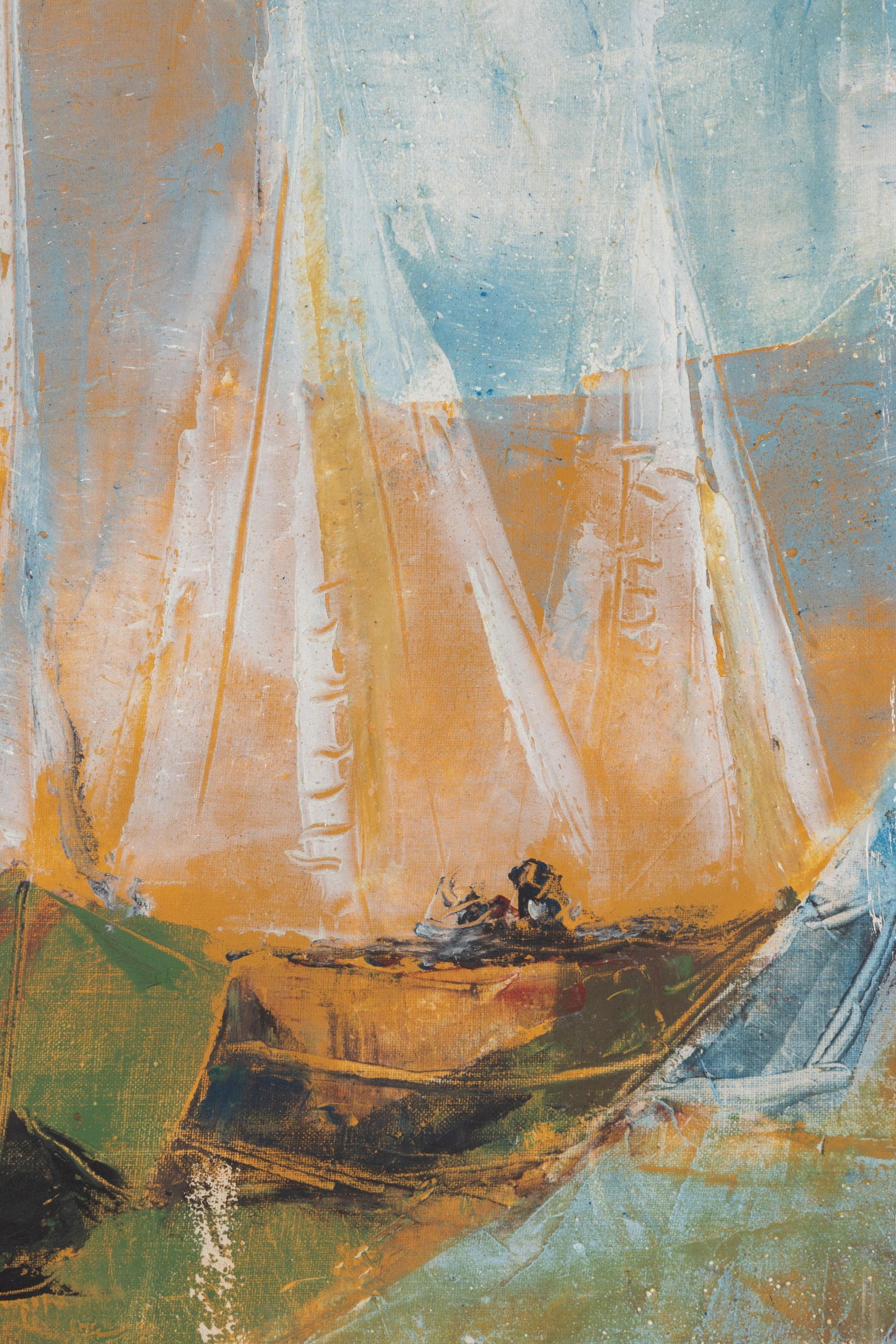 1960s "La Ratroche" Haitian Giclee Painting Signed Arijac - 5