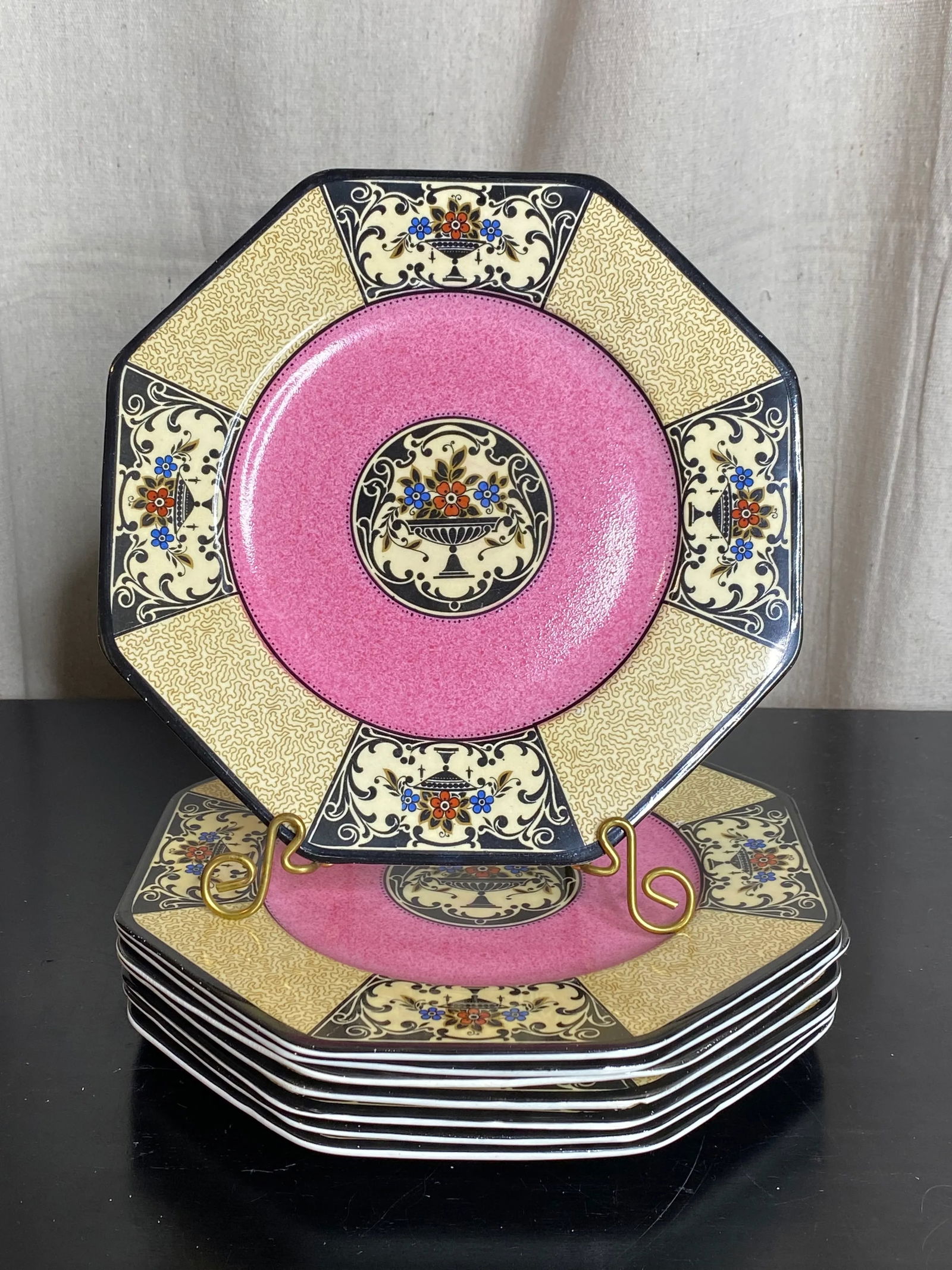 Eight Antique Wedgwood Nanette Plates - 12