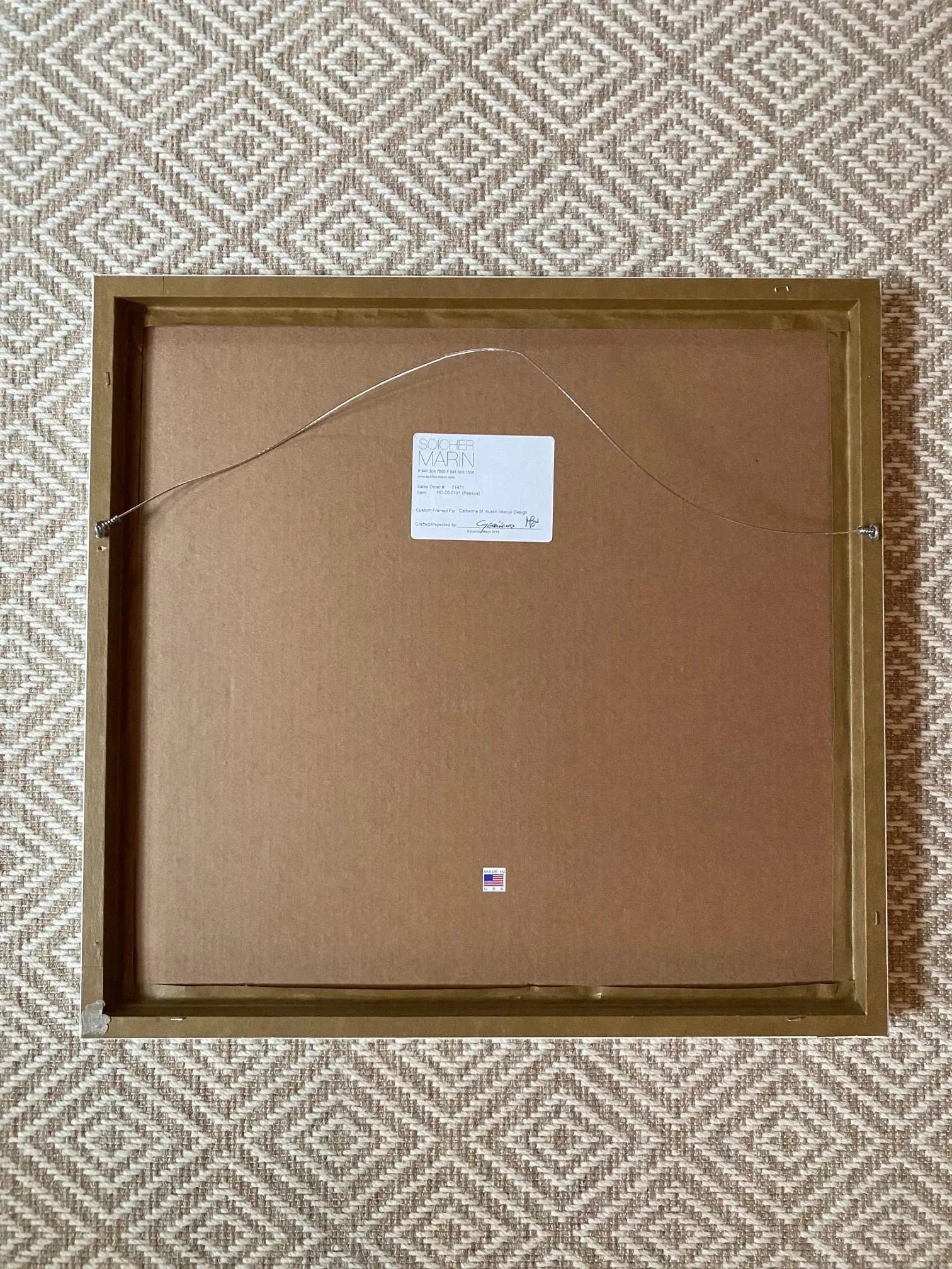 Papaya Susan Hable Still Life Print, Framed - 2