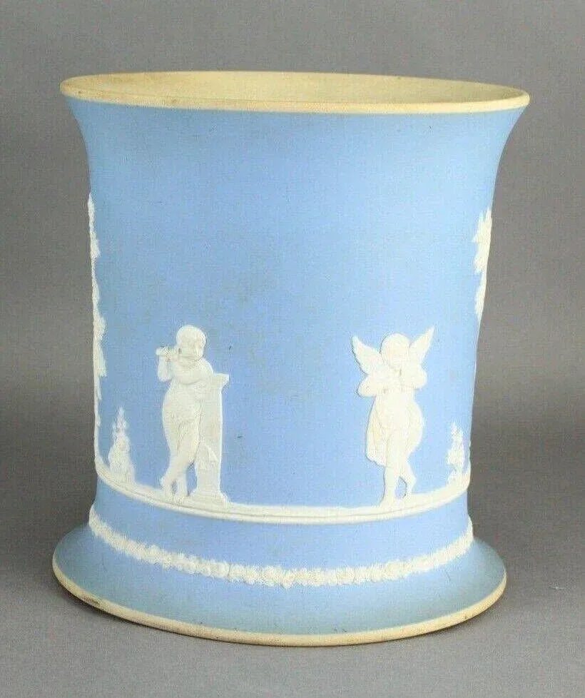 18th/19th Century Light Blue Jasper Neoclassical Cachepot Wine Bucket Wedgwood Style - 3