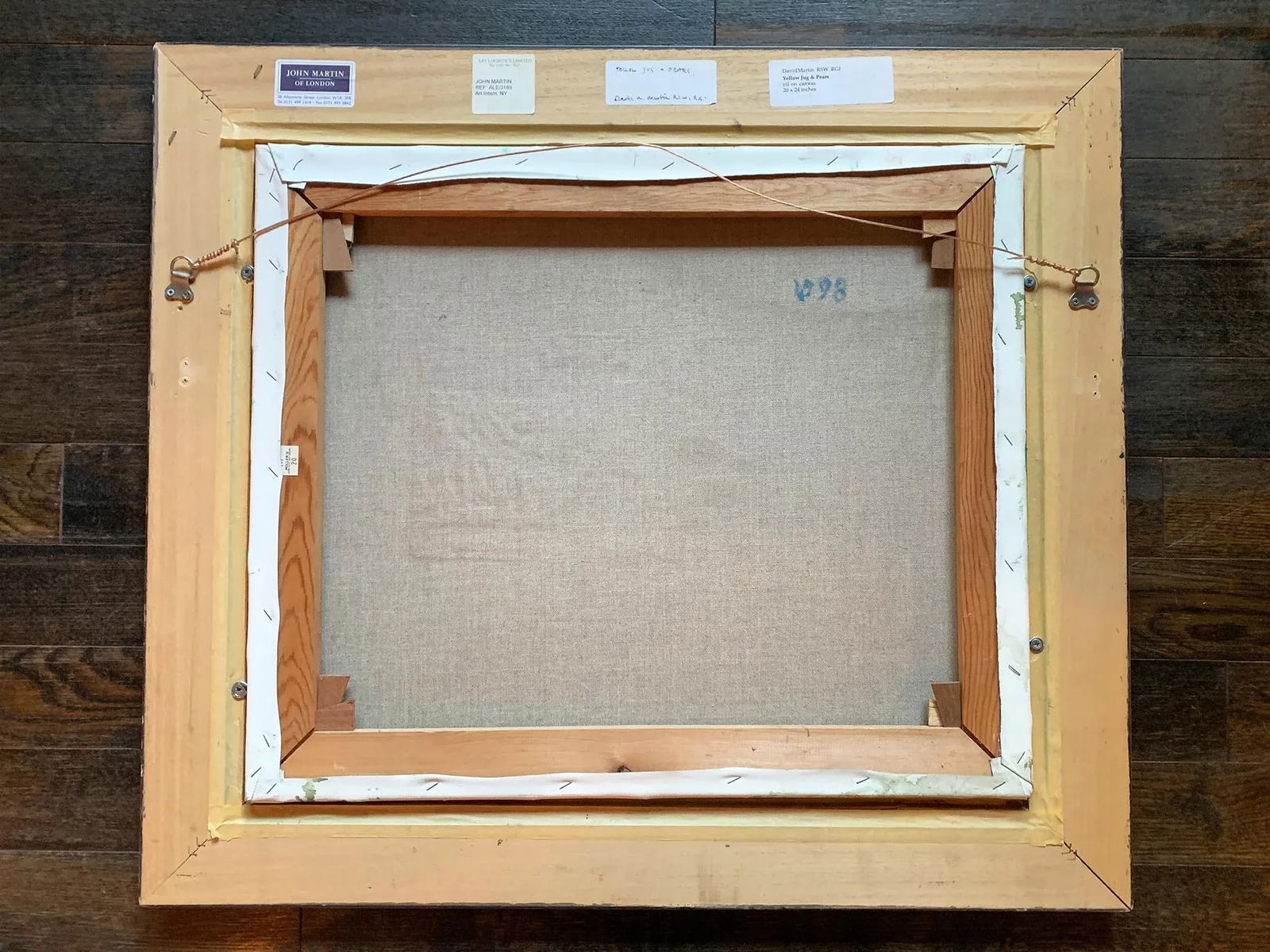 Yellow Jug & Pears - Still-Life Painting by David McLeod Martin - 11